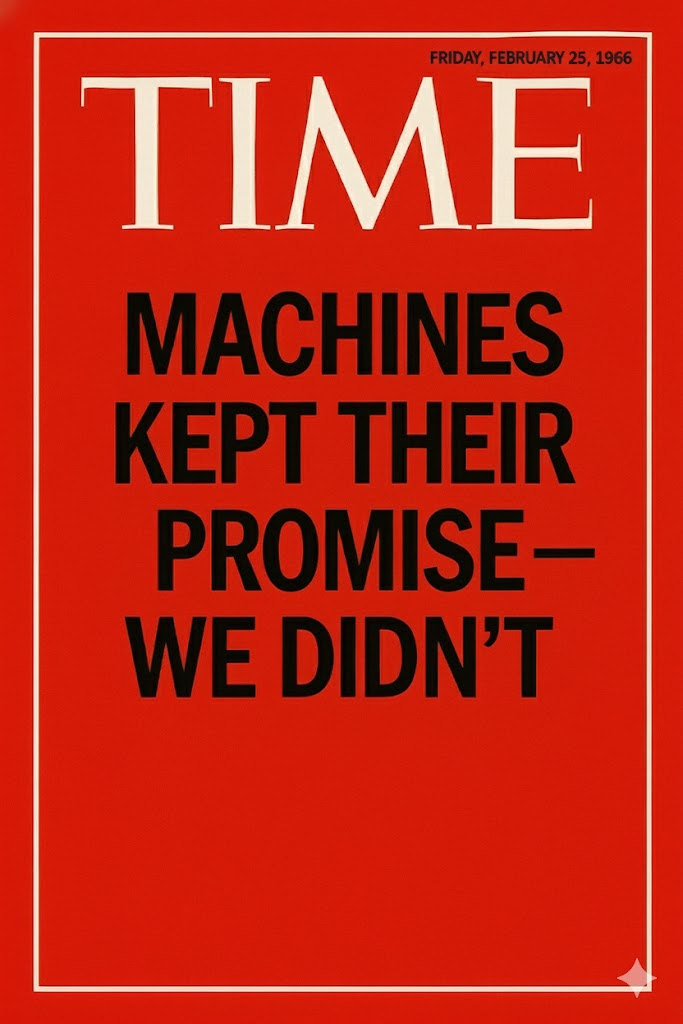 TIME Magazine Cover: Machines Kept Their Promise — We Didn't
